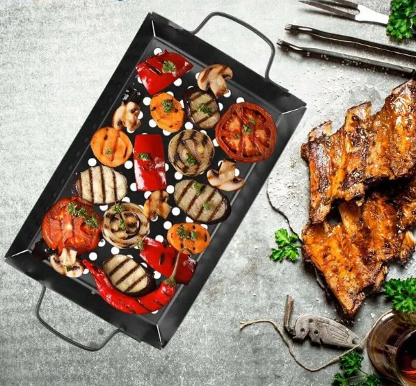 ASSADEIRA PARA CHURRASQUEIRA GRILL RETANGULAR DE METAL 39X20XCM - CLINK