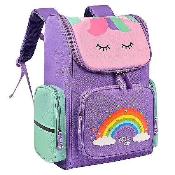 MOCHILA INFANTIL EM POLIÉSTER SONHO DE UNICÓRNIO - YINS