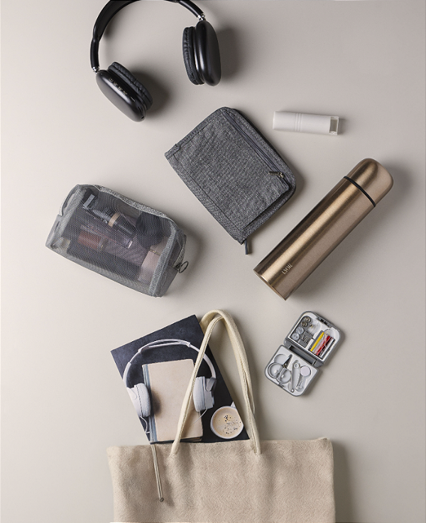 NECESSAIRE DE TELA EM POLIÉSTER - LYOR