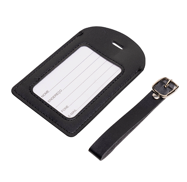 ETIQUETA PARA MALA COM VISOR PRETO - LYOR