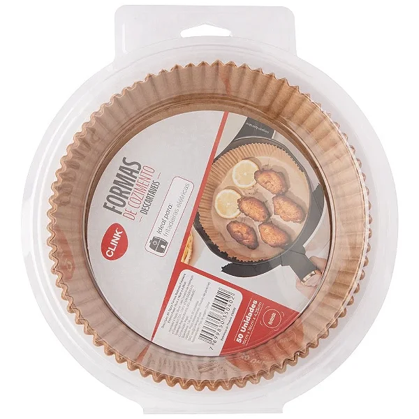 KIT 50 PECAS FORMAS REDONDA FRITADEIRA ELETRICA PAPEL - CLINK