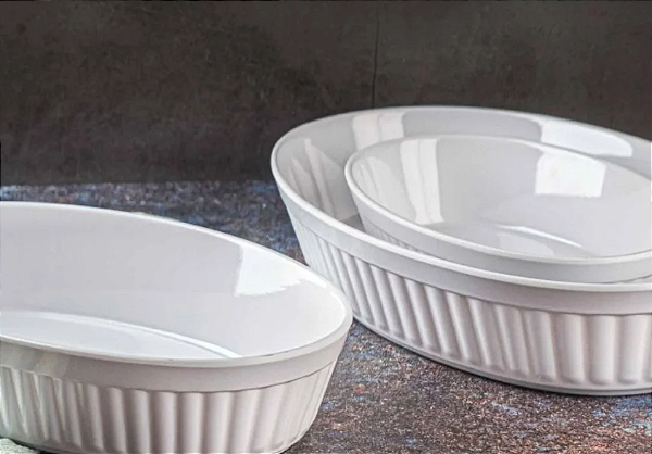 TIGELA DE MELAMINA OVAL 1,8L MÉDIA - BELLAGIO