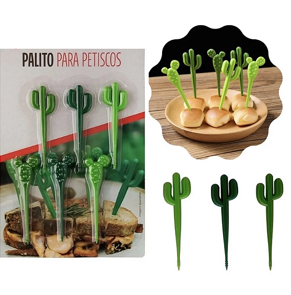 PALITO PARA PETISCOS CACTOS - CLINK