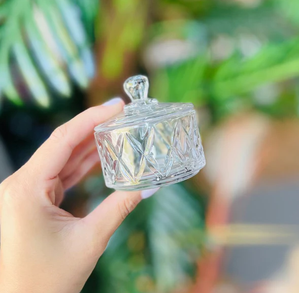 POTICHE DE CRISTAL DELI DIAMOND 7X6CM - LYOR