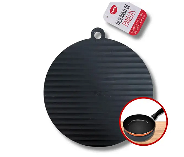 DESCANSO DE PANELA REDONDO ANTIDERRAPANTE 20X20CM - CLINK