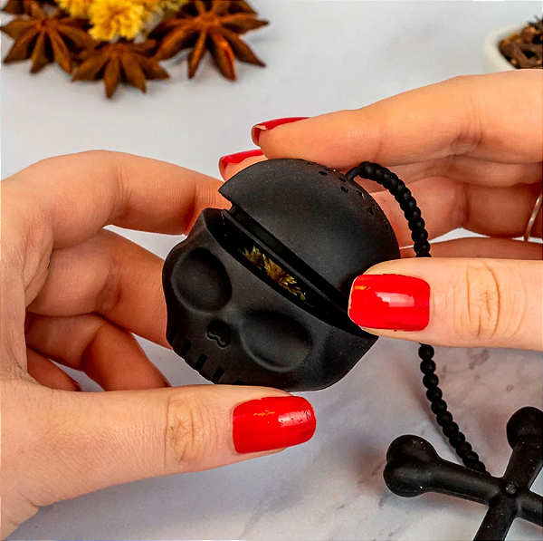 INFUSOR DE CHÁ DE SILICONE CAVEIRA - CLINK