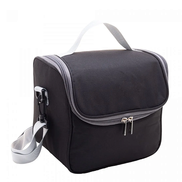 BOLSA TÉRMICA DE POLIÉSTER EASY LIFE PRETA 22X20X16CM - LYOR