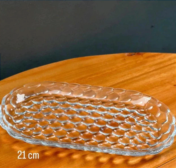 TRAVESSA DE CRISTAL BUBBLE 21x12x2cm - WOLFF