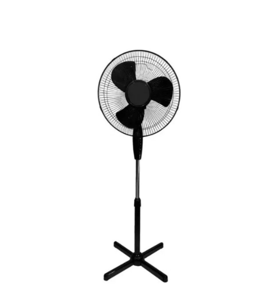 VENTILADOR PEDESTAL 3 HELICES EM CASA TEM PRETO COLUNA 1.22M - EM CASA TEM