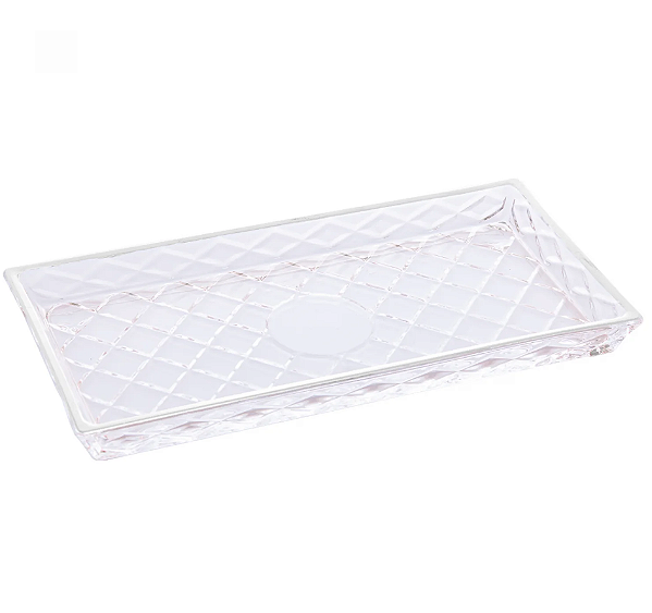 TRAVESSA DE CRISTAL DE CHUMBO DIAMOND 28X14CM - LYOR