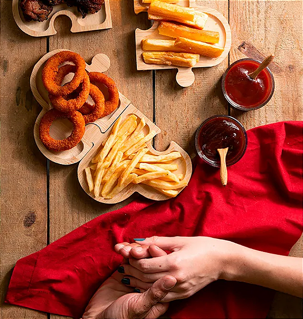 KIT COM 2 MOLHEIRAS DE VIDRO COM COLHERES DE BAMBU 6X5CM - LYOR