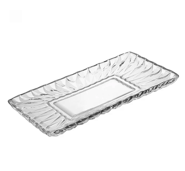 TRAVESSA PARA SERVIR DE CRISTAL ECOLÓGICO DIAMOND 30X16CM - LYOR