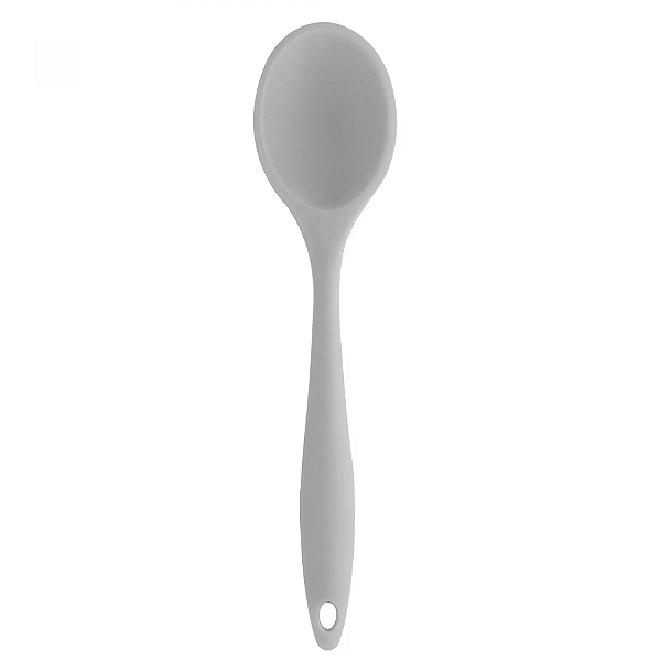 COLHER PARA SERVIR DE SILICONE CINZA 27x6cm - LYOR