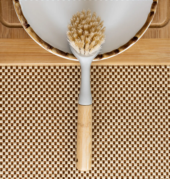 ESCOVA PARA LIMPEZA COM CABO DE BAMBU 23X4CM - LYOR