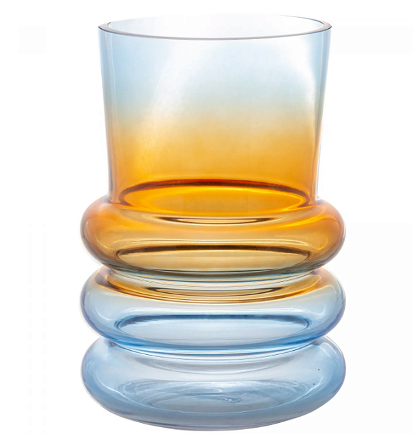 VASO DE VIDRO DEGRADÊ 20X13CM - WOLFF