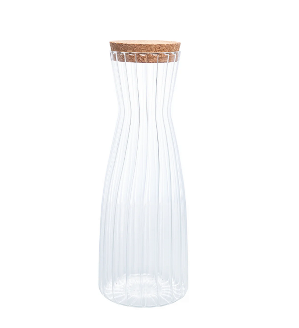 GARRAFA DE VIDRO COM TAMPA DE CORTIÇA CLASSIC 1,6L - LYOR
