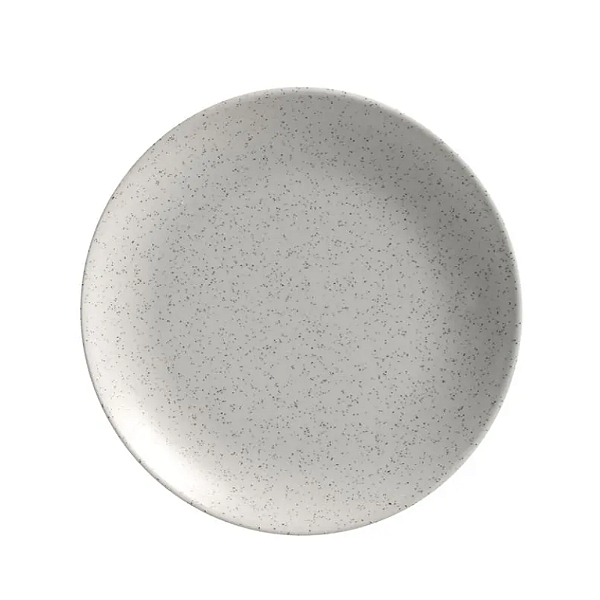 PRATO DE CERÂMICA FUNDO COUP ORGANIC GRAY 25CM - ALLEANZA