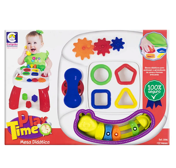 MESA DIDÁTICA DIVERTIDA PLAY TIME - COTIPLAS
