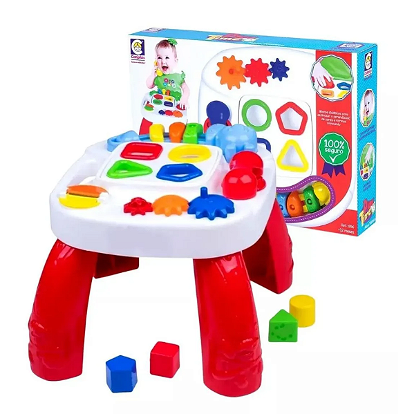 MESA DIDÁTICA DIVERTIDA PLAY TIME - COTIPLAS
