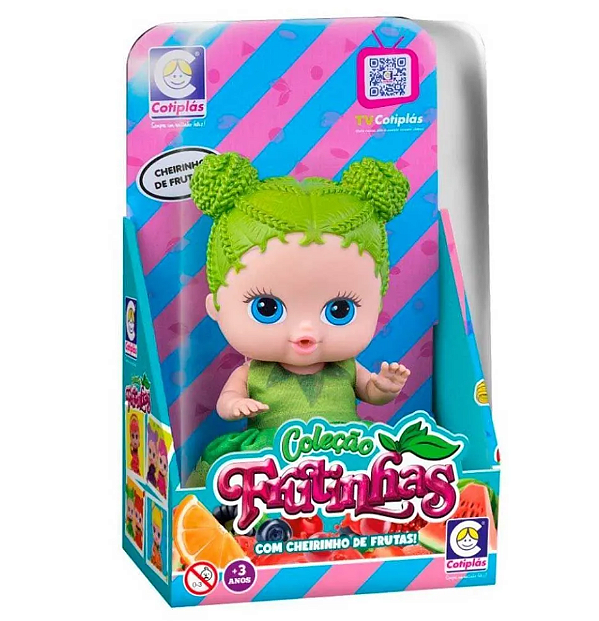 BONECA COLEÇÃO FRUTINHAS LIMÃO 19CM - COTIPLAS