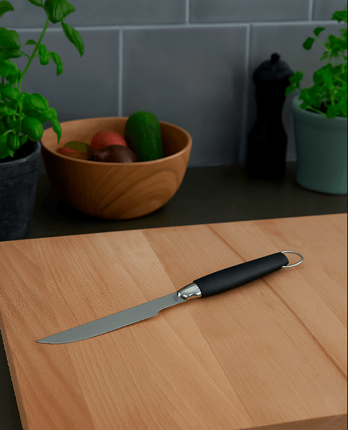 FACA PARA CHURRASCO EM AÇO INOX COM CABO EMBORRACHADO BEEF CLUB 41CM - FULLFIT