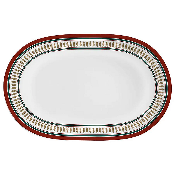 TRAVESSA DE NATAL CENAS ACETINADO 34CM - ALLEANZA