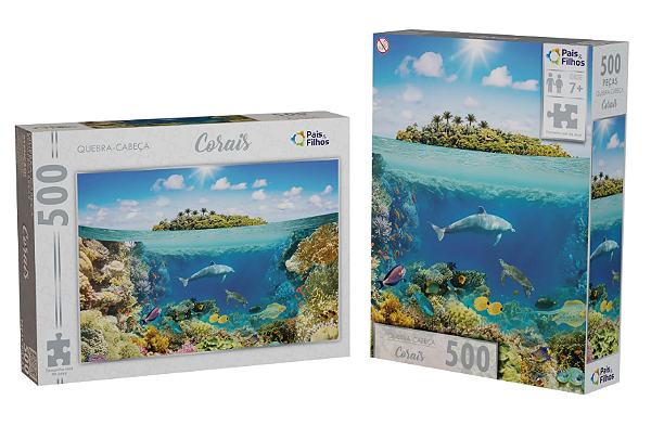 QUEBRA CABEÇA 500 PÇS - CORAIS - 791653-1