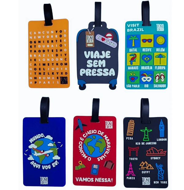 TAG MALA IDENTIFICADOR DE BAGAGEM LUGGAGE - TOKYO DESIGN