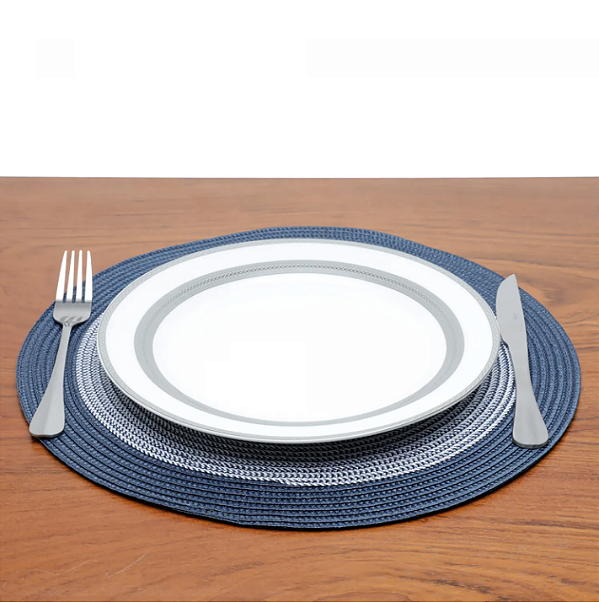 LUGAR AMERICANO POLIPROPILENO AZUL E BRANCO 38CM - WOLFF