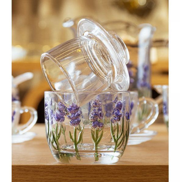 MANTEGUEIRA FRANCESA LAVANDA HAND PAINTING 9X9CM - LYOR