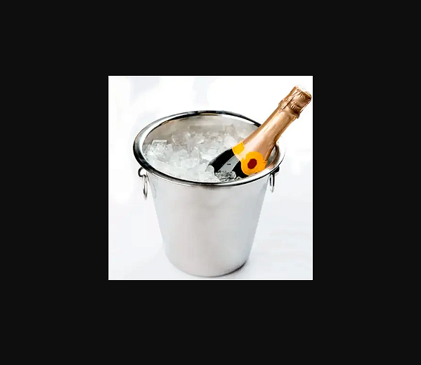 BALDE DE AÇO INOX COM ARGOLAS 4 LITROS CHAMPAGNE - WELLMIX