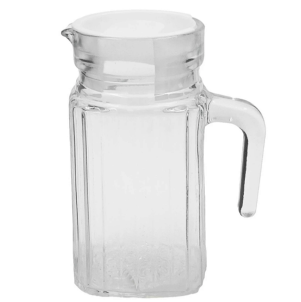 JARRA DE VIDRO COM TAMPA PORTA DE GELADEIRA 500ML - FLASHGOODS