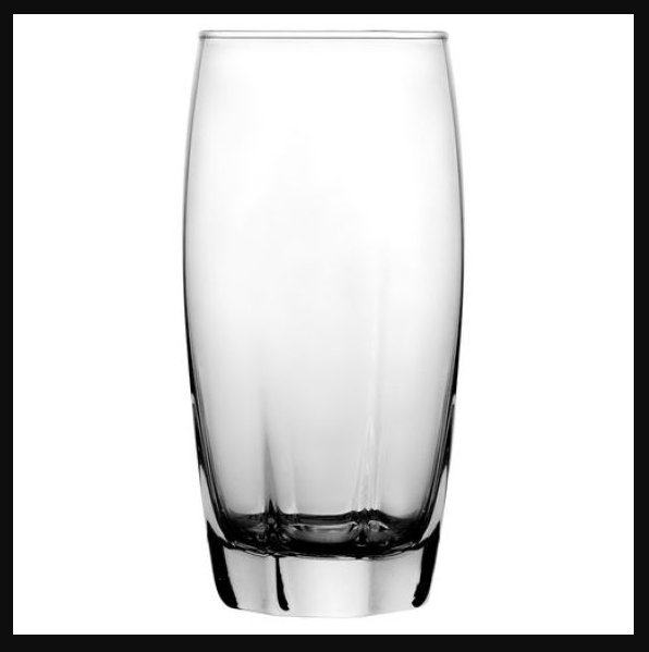 KIT COM 6 COPOS DE VIDRO 365ML 14X6CM - FLASHGOODS