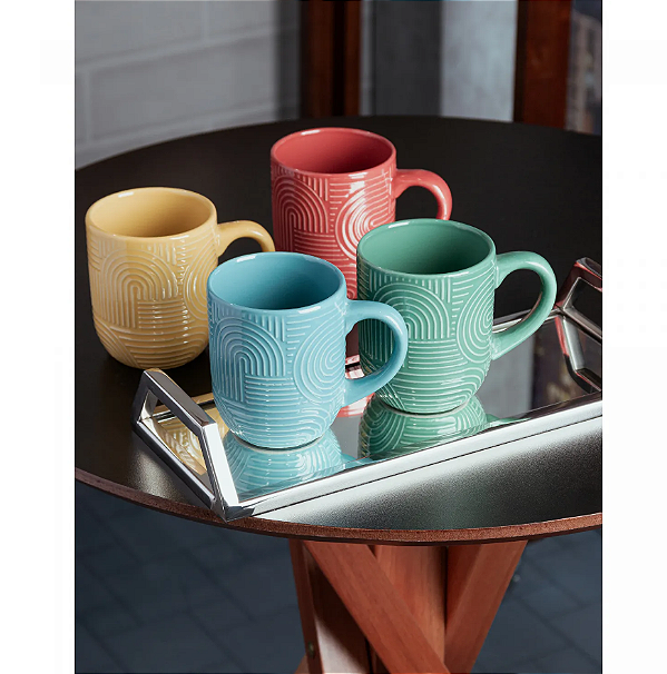 CANECA DE CERÂMICA FRANFURT 330ML UNITÁRIA - WOLFF