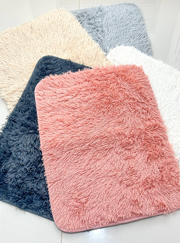 TAPETE PELUCIADO OSLO CORES SORTIDAS 58X38CM SUPER MACIO - MULTIART