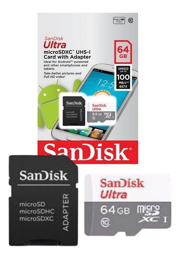 CARTÃO DE MEMÓRIA 64GB SANDISK