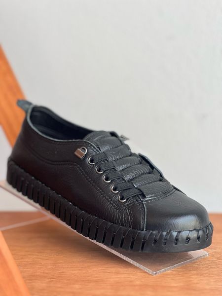 354304 TENIS COURO BURNISH PRETO