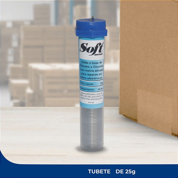 Solda Para Eletrônica 1mm Tubete 25g Soft