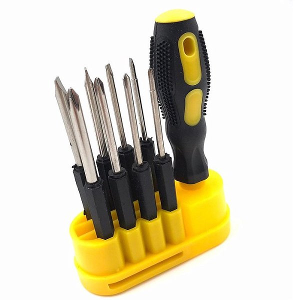 Jogo de Chaves Fenda e Philips 9 peças C/ Estojo Startools