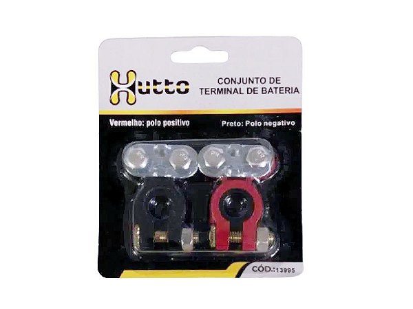 Terminal de Bateria Kit 2 Peças Hutto