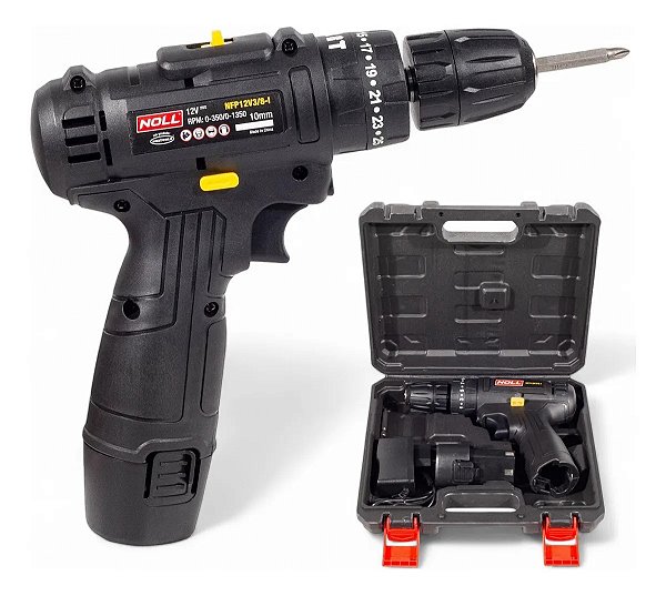 Furadeira de Impacto e Parafusadeira a Bateria 12V 3/8” Noll