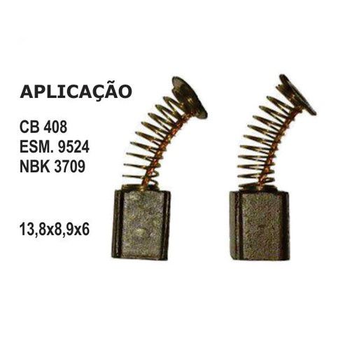 Escova de Carvão P/Esmerilhadeira  Makita 9524 NBK3709 CB408