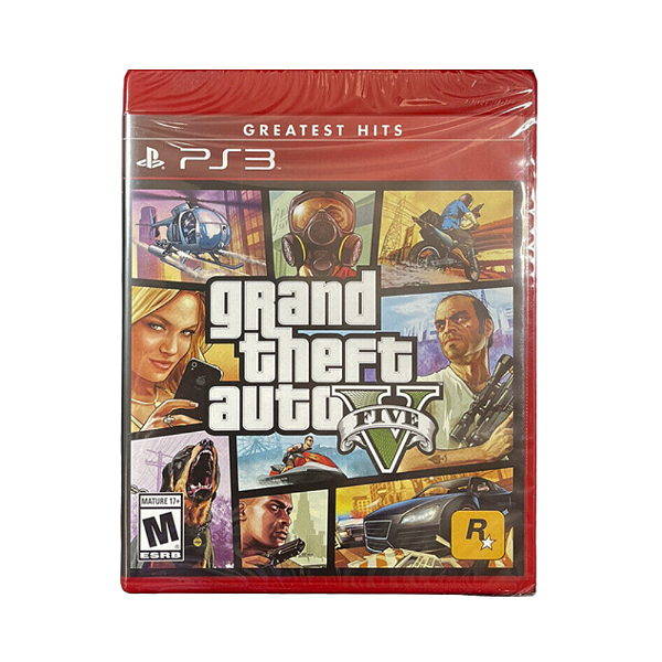 Jogo Grand Theft Auto V(GTA 5) Hits - PS3 Midia Fisica Novo Lacrado