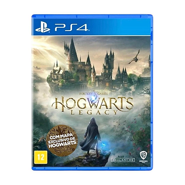 Jogo Hogwarts Legacy C/Mapa PS4 Midia Fisica Novo Lacrado