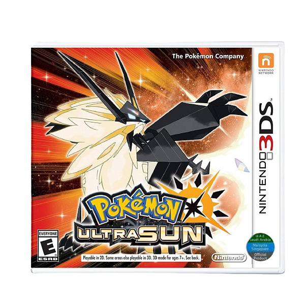 Jogo Pokémon Ultra Sun Nintendo 3DS Americano Novo Lacrado