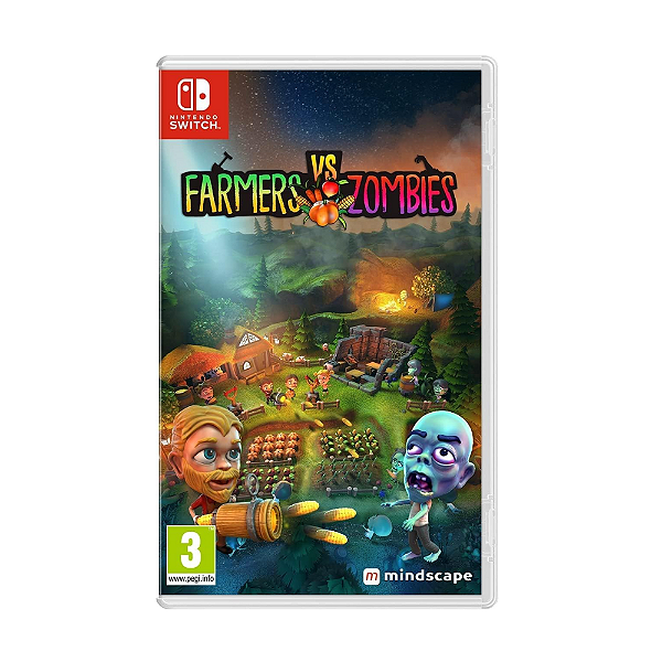 Jogo Farmers vs Zombies - Nintendo Switch Novo Lacrado