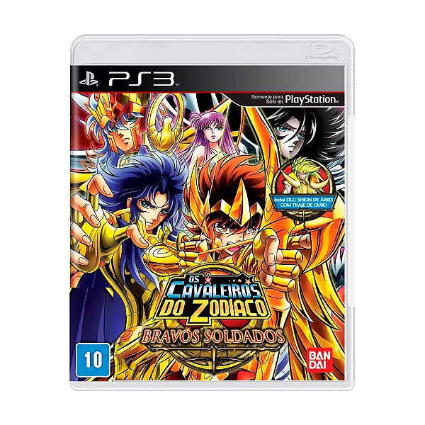 Jogo Os Cavaleiros do Zodíaco: Bravos Soldados - PS3 Midia Fisica Novo Lacrado