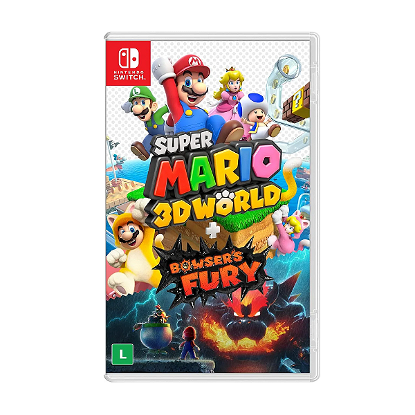 Jogo Super Mario 3D World + Bowsers Fury Nintendo Switch - Usado