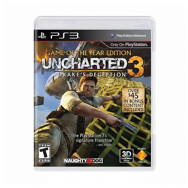 Jogo Uncharted 3: Drake's Deception (GOTY) PS3 Usado