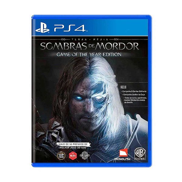 Jogo Terra Média: Sombras de Mordor (Game of the Year Edition) PS4 Usado
